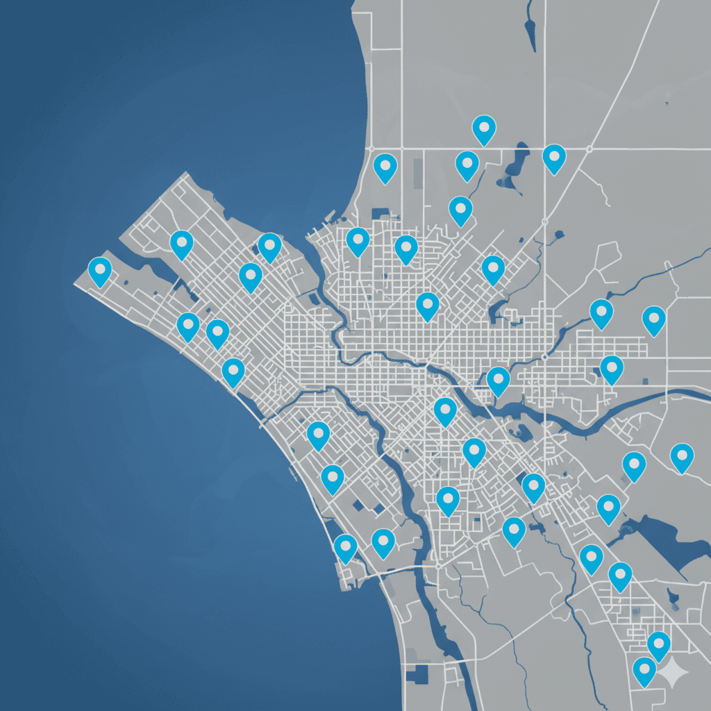 Perth Service Area Map