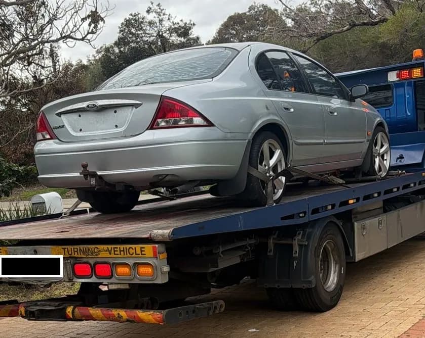Recent car removal in Falcon — 2000 Ford AU Falcon