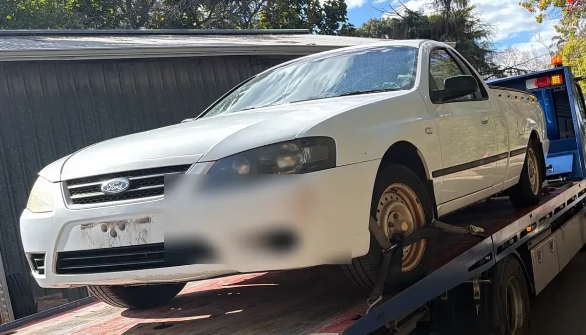 Recent car removal in Guildford — 2006 Ford BF Falcon Ute