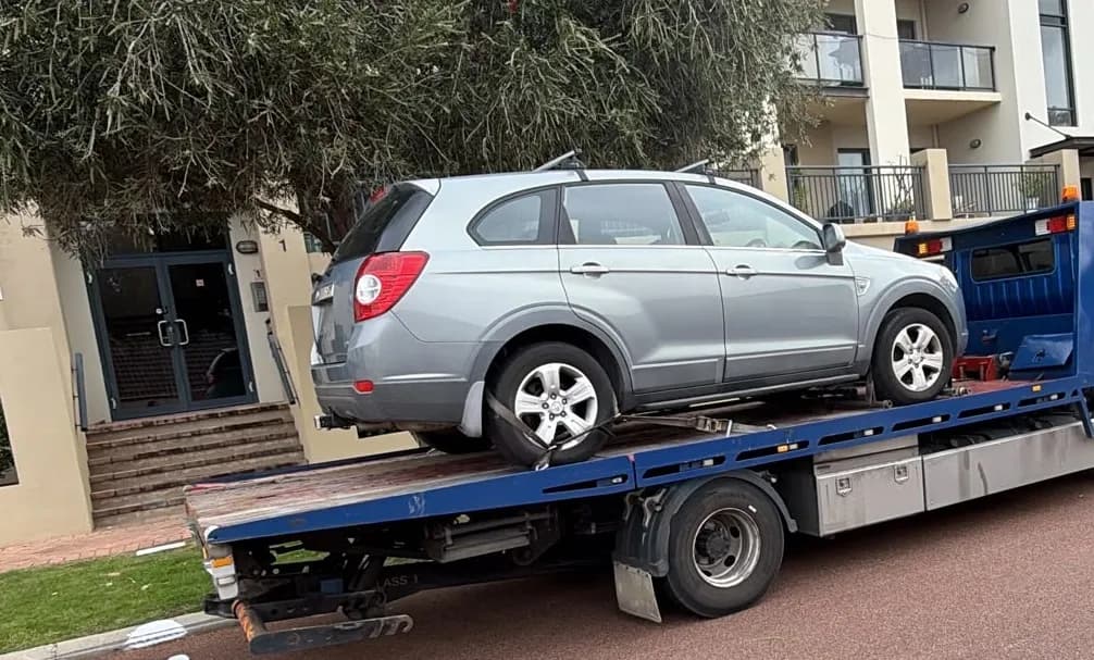 Recent car removal in Joondalup — 2012 Holden Captiva