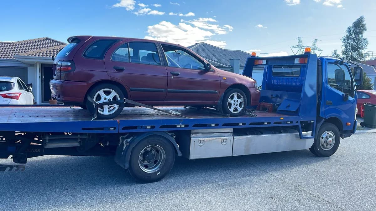 Recent car removal in Forrestfield — 1999 Nissan Pulsar