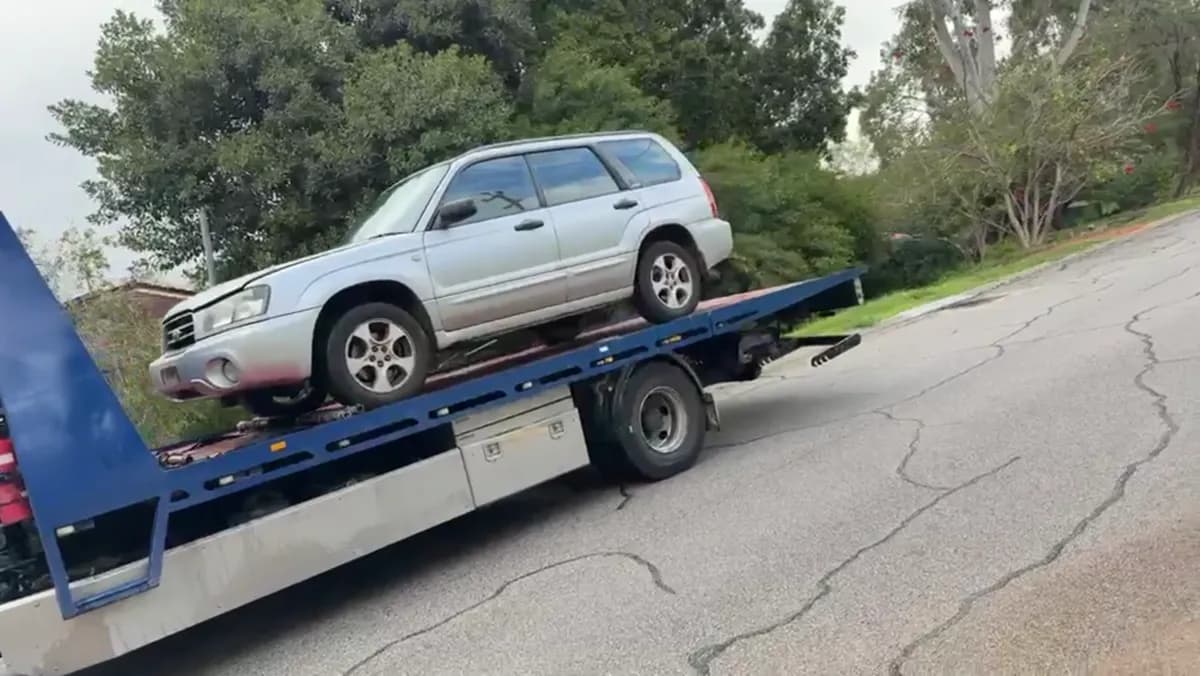 Recently removed 2004 Subaru Forester in Ocean Reef by Midland Wreckers