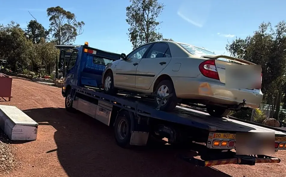 2003 Toyota Camry removed in Toodyay — free car removal by Midland Wreckers Perth